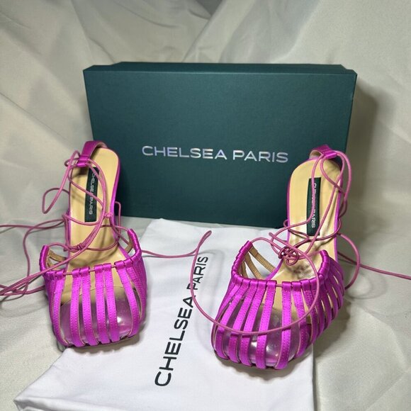 Chelsea Paris Finn High Heel Pump Women's Sz 38 Orchard Pink - Picture 2 of 16